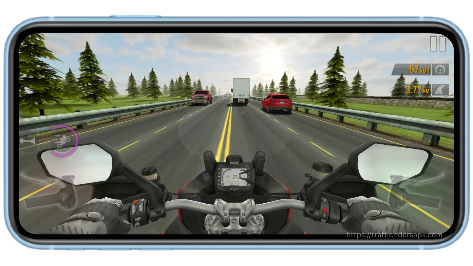Download Traffic Rider MOD APK 2025 v2.0 (Unlimited Money) 26 Realistic Traffic AI